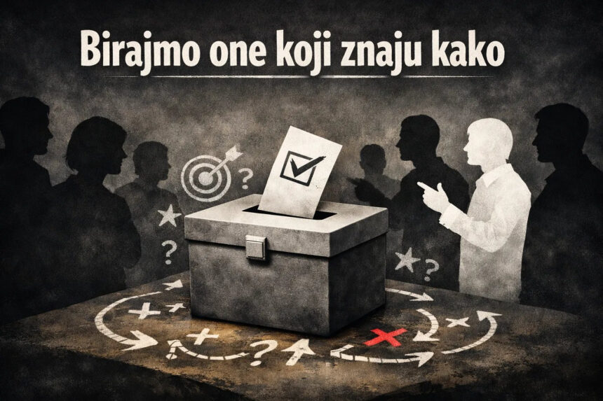 Birajmo one koji imaju cilj i znaju kako: Politika bez strategije pretvara vlastite resurse u tuđu prednost!