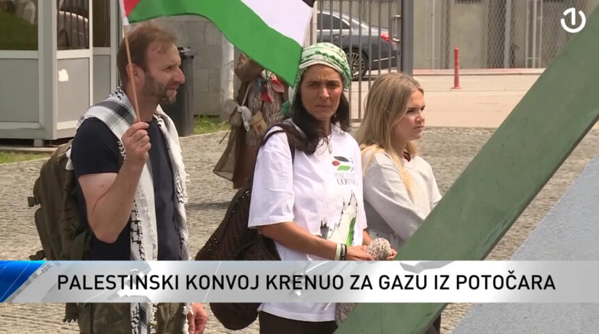 Iz Potočara krenuo konvoj za Palestinu: Srebrenica i Gaza povezane porukom protiv zločina