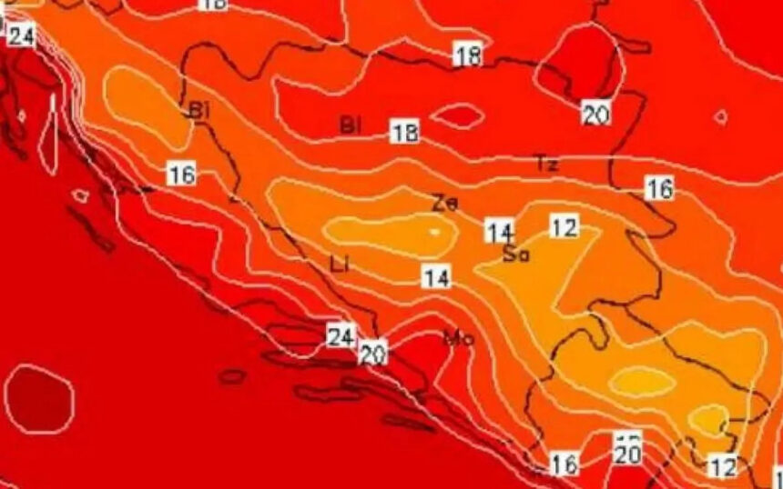 Sunce prži, nevrijeme se sprema: Očekuje nas puno meteo upozorenja