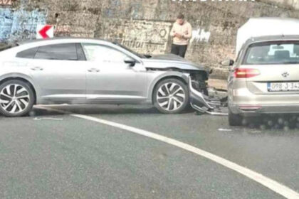 Rano jutros udes na Bradini, učestvovala dva putnička vozila
