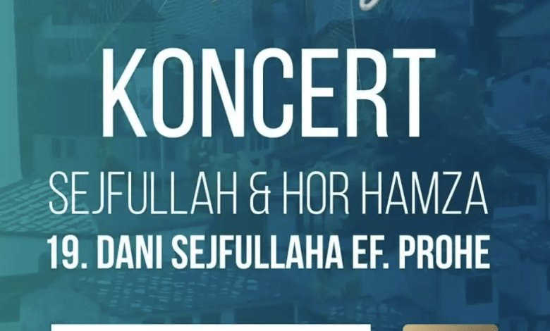 Obavijest za posjetioce: Promijenjena lokacija koncerta „Sejfullah & Hor Hamza“