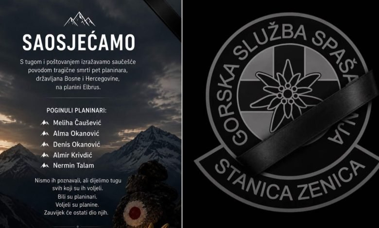 GSS Prenj Konjic i GSS Stanica Konjic odali počast stradalim planinarima na Elbrusu