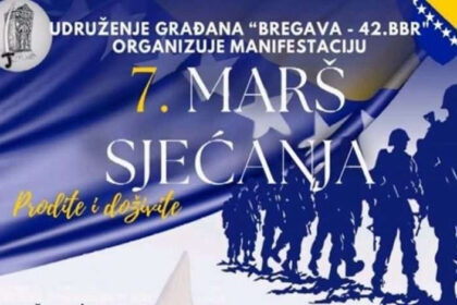 U subotu Marš sjećanja “Prođite i doživite”