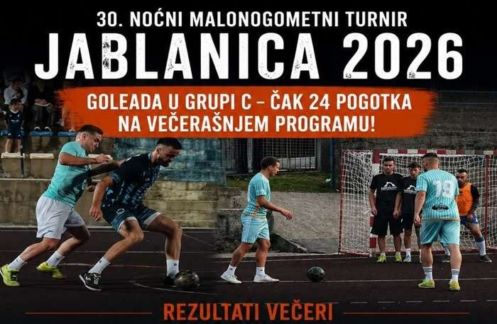 Turnir “Jablanica 2026”: Goleada u C grupi