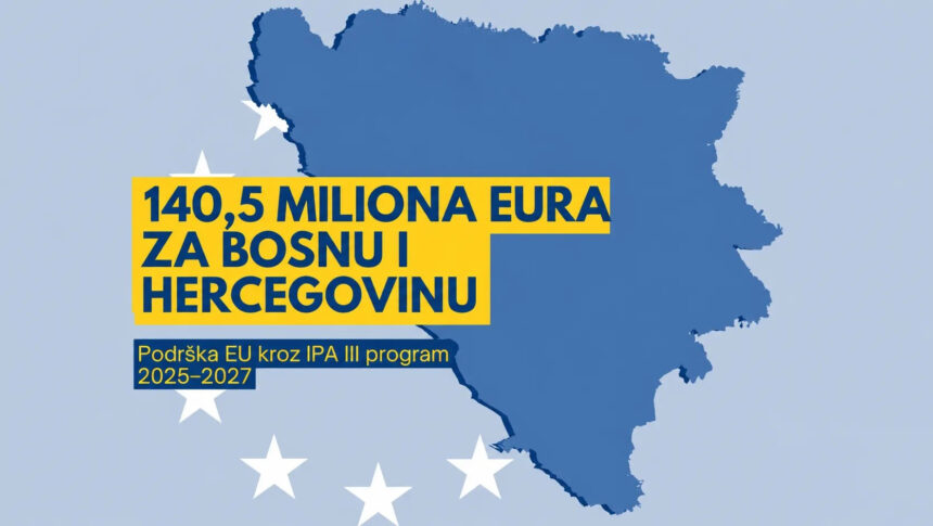BiH ostvarila pristup bespovratnim sredstvima Evropske unije u iznosu od 140,5 miliona eura