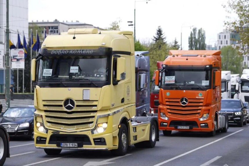 Konzorcij 'Logistika' ponovo na protestima, od Parlamentarne skupštine BiH do Delegacije EU!