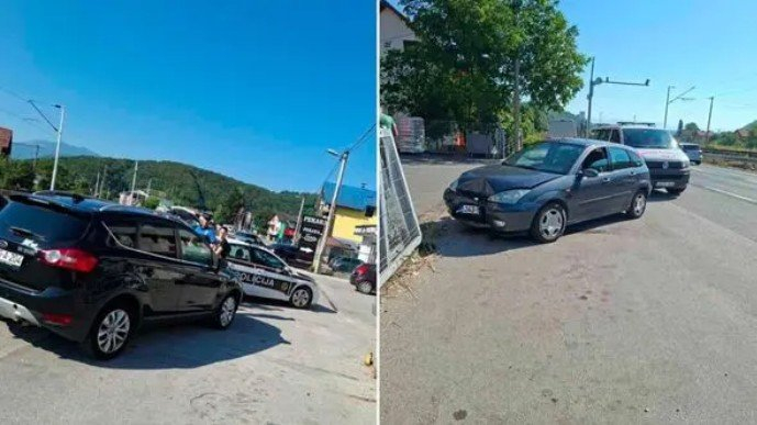Saobraćajna nesreća u Binježevu: Dva vozila se sudarila