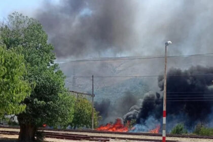 Veliki požar u mostarskom naselju Raštani