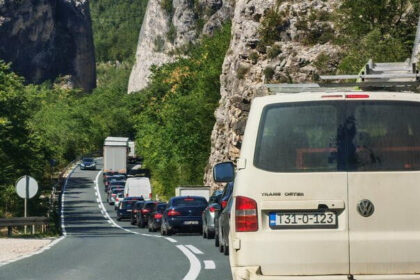 Velike gužve na ulazu u Jablanicu iz pravca Mostara
