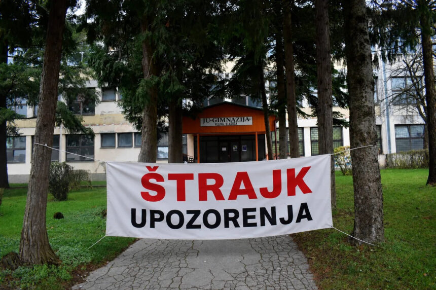 Prvo zvono u USK uz štrajk: Profesori izgubili strpljenje, ako Ružnićeva Vlada ne ispuni dogovor, slijedi generalni štrajk