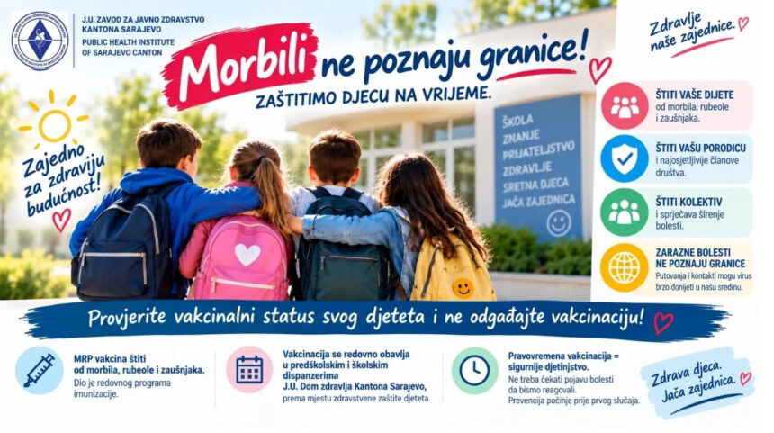 Morbili ne poznaju granice: Najbolja zaštita je pravovremena vakcinacija