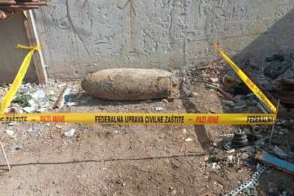 PRONAĐENA U KISELJAKU Aviobomba iz Drugog svjetskog rata mase 227 kilograma bit će uništena danas na Bjelašnici