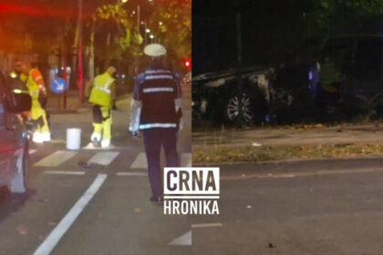 Teška nesreća u Mostaru: Sudarila se dva Audija, jedno vozilo završilo u ogradi škole